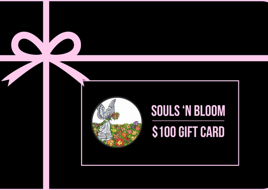Souls ’n Bloom gift card available in digital and physical formats, offering a meaningful way to honor loved ones, comfort those who’ve experienced loss, or celebrate life’s special occasions. Gift values range from $50 to $600, allowing recipients to choose their own commemorative daylily or personalized plaque.